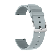 OEM Colmi okosóra szíj, szilikon, szürke, 20mm, Silicone Strap okosóra kellék