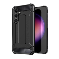 OEM Defender szilikon telefonvédő (ütésállóság. légpárnás sarok. fémhatás) FEKETE tok és táska