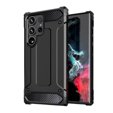 OEM Defender szilikon telefonvédő (ütésállóság. légpárnás sarok. fémhatás) FEKETE tok és táska