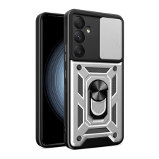 OEM Defender szilikon telefonvédő (ütésállóság. tartógyűrű. kameravédő) EZÜST tok és táska