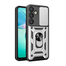 OEM Defender szilikon telefonvédő (ütésállóság. tartógyűrű. kameravédő) EZÜST tok és táska