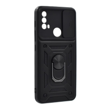 OEM Defender szilikon telefonvédő (ütésállóság. tartógyűrű. kameravédő) FEKETE tok és táska