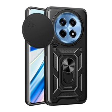 OEM Defender szilikon telefonvédő (ütésállóság. tartógyűrű. kameravédő) FEKETE tok és táska
