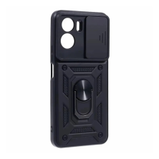 OEM Defender szilikon telefonvédő (ütésállóság. tartógyűrű. kameravédő) FEKETE tok és táska