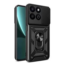 OEM Defender szilikon telefonvédő (ütésállóság. tartógyűrű. kameravédő) FEKETE tok és táska