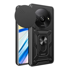 OEM Defender szilikon telefonvédő (ütésállóság. tartógyűrű. kameravédő) FEKETE tok és táska
