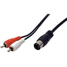 OEM DIN5pin(M) to 2x cinch, 1.5m kábel és adapter
