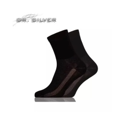 OEM Dr. Silver Medical ezüstszálas bokazokni 41-43 fekete gyógyászati segédeszköz