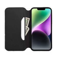 OEM Dual Pocket Samsung Galaxy S23 FE Flip tok - Fekete tok és táska