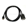 OEM DVI-D -> HDMI M/M video jelkábel 5m fekete (XDVIKABDVIHDMI5)