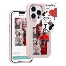 OEM E-Ink okos telefontok programozható NFC kijelzővel iPhone 13 Pro Max rózsaszín tok és táska