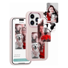 OEM E-Ink okos telefontok programozható NFC kijelzővel iPhone 15 Pro rózsaszín tok és táska