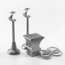 OEM Egysávos galéria Parga 25/19, fém, ezüst - 400 cm karnis, függönyrúd