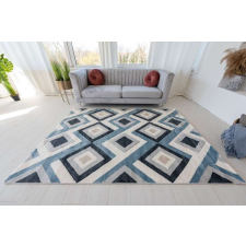 OEM Elit Prizma (blue-gray) szőnyeg 200x290cm Kék-Szürke lakástextília