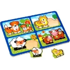 OEM : Fa puzzle 8 db-os állatok - puzzle puzzle, kirakós