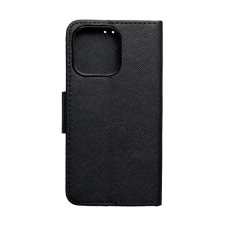 OEM Fancy Apple iPhone 14 Plus flip tok fekete tok és táska