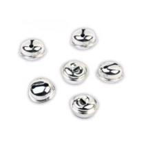 OEM Fényes ezüstszínű fém csengő szett - 6 db / Ø 15 mm party kellék