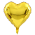 OEM Fólia szív alakú lufi, Magic Heart, 45 cm, sárga