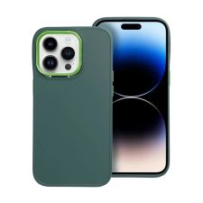 OEM Frame Apple iPhone 14 Pro közepesen ütésálló tok kameravédő kerettel zöld tok és táska