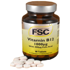 OEM Fsc b12 vitamin tabletta 1000mg 90 db vitamin és táplálékkiegészítő
