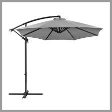 OEM Függő napernyő 2.7m szürke kerti bútor
