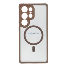 OEM FULL MATTE MAG COVER MagSafe-kompatibilis tok Samsung Galaxy S25 - barna tok és táska