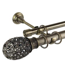 OEM Galéria dupla rúd Annecy 25/19, antik arany - 400 cm karnis, függönyrúd