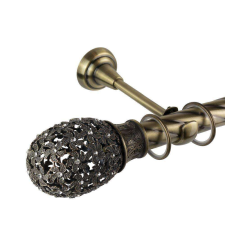 OEM Galéria egyszerű csavart rúd Annecy 25/19, antik arany - 200 cm karnis, függönyrúd