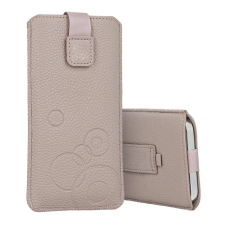 OEM GIGAPACK DEKO tok álló univerzális, 6.9" méret, VILÁGOSBARNA tok és táska