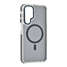 OEM Gigapack MagSafe karbon mintás szilikon tok Samsung Galaxy A26 5G sötétszürke-szürke tok és táska