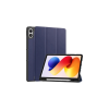 OEM Gigapack Tok álló bőr hatású (aktív FLIP oldalra nyíló TRIFOLD asztali tartó) Xiaomi Redmi Pad 2 Pro sötétkék