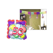 OEM Girland, 400x12x12 cm, 50. születésnap party kellék