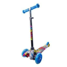 OEM Gyermek roller, fém és műanyag váz, 3 kerék, többszínű graffiti roller