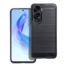 OEM Honor 90 Lite szilikon tok, fekete, Carbon fiber tok és táska