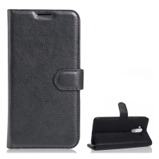 OEM Huawei Mate 9 GIGAPACK tok álló, bőr hatású FLIP, prémium, FEKETE tok és táska