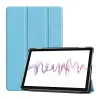 OEM Huawei MediaPad M6 10.8 WIFI GIGAPACK tok álló, bőr hatású aktív FLIP, asztali tartó, VILÁGOSKÉK