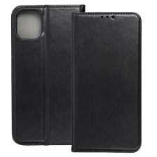 OEM iPhone 11 könyvtok, fliptok, telefon tok, mágneszáras, bankkártyatartós, fekete, Smart Magnetic tok és táska