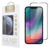 OEM iPhone 13 / 13 Pro / 14 üvegfólia, tempered glass, előlapi, 10D, edzett, hajlított, fekete kerettel
