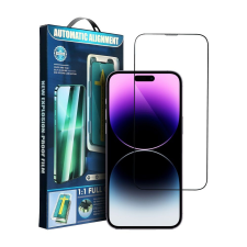 OEM iPhone 14 Pro Max 5D Full Glue edzett üvegfólia fekete mobiltelefon kellék