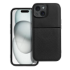 OEM iPhone 15 hátlap tok, telefon tok, stílusos, prémium, fekete, Forcell Noble