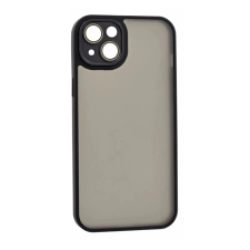 OEM iPhone 15 Plus GIGAPACK Szilikon telefonvédő ütésállóság, kameravédő, FEKETE tok és táska