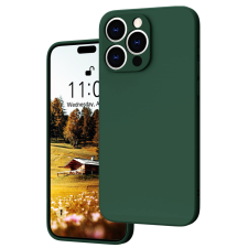 OEM iPhone 15 Pro Max szilikon tok, hátlaptok, telefon tok, matt, zöld tok és táska