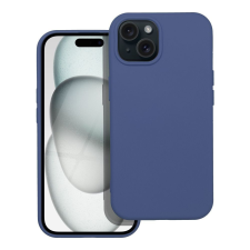OEM iPhone 15 szilikon tok, hátlaptok, telefon tok, matt, kék tok és táska