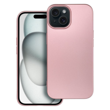 OEM iPhone 15 szilikon tok, hátlaptok, telefon tok, mikroszálas belsővel, rózsaszín, Metallic tok és táska