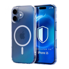 OEM iPhone 16 GIGAPACK Szilikon telefonvédő ütésállóság, MagSafe, ÁTLÁTSZÓ tok és táska