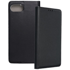OEM iPhone 16e könyvtok, fliptok, telefon tok, bankkártyatartós, mágneszáras, fekete, Smart Case book tok és táska