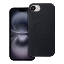 OEM iPhone 16e telefontok - MagSafe kompatibilis fekete szilikon hátlap tok tok és táska