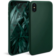 OEM iPhone X / XS szilikon tok, hátlaptok, telefon tok, matt, zöld tok és táska