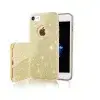 OEM iPhone X / XS szilikon tok, hátlaptok, védőtok, telefon tok, csillámos, arany, Glitter