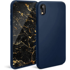 OEM iPhone XR szilikon tok, hátlaptok, telefon tok, matt, kék tok és táska